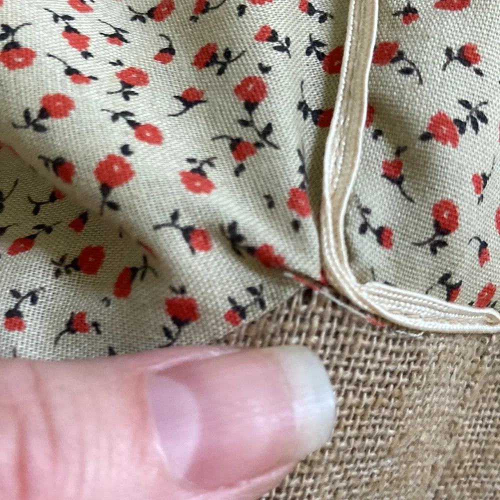 Vintage 70s dress prairie cottage core tiny floral print hippie boho size XS - Picture 9 of 14